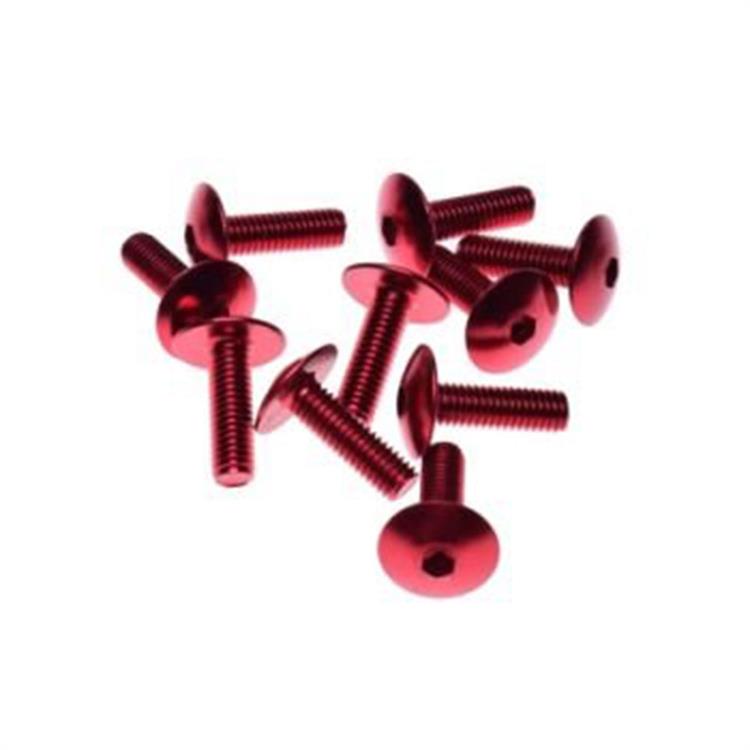 Kit viti in ergal TBEI M6x20 Rosse (10pz)