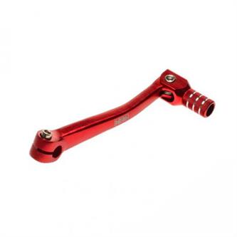 pedalina cambio pit bike cnc rosso argento