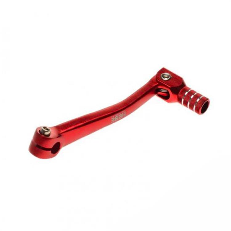 Pedalina cambio pit bike CNC Rosso Argento