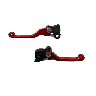 leva freno e frizione cnc antirottura honda crf 450 r 07 20 rossa