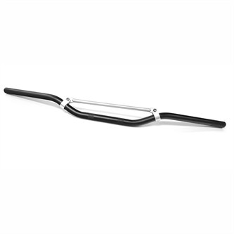 manubrio alluminio 22 mm piega bassa nero argento