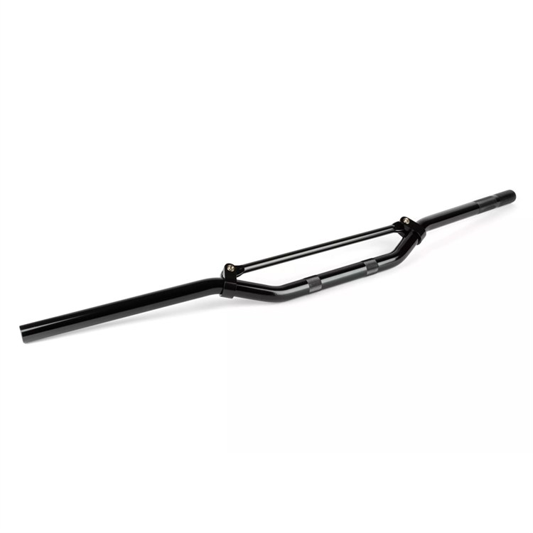 Manubrio alluminio 22 mm piega bassa Nero