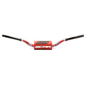 manubrio scar 286 mm o2 graphic colour piega rc rosso rosso