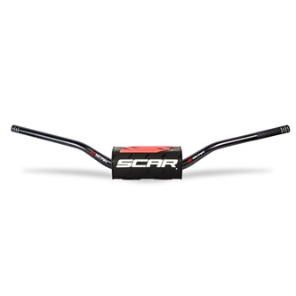manubrio scar 286 mm o2 piega 85sx85tc nero nero