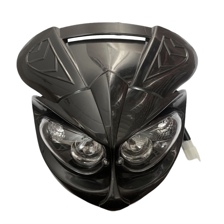 Mascherina con faro replica Acerbis Cyclope Nero