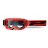 Maschera Pro Grip Vision Go - Rosso lente trasparente in Abbigliamento