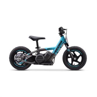 minimoto elettrico bambini celeste