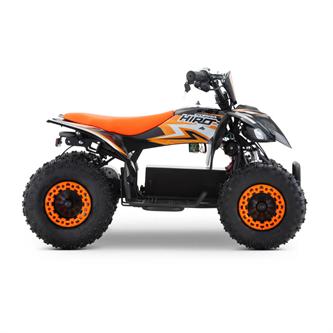 miniquad elettrico 800 watt hiro cobra 6 arancione 3 8 anni