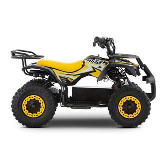 miniquad elettrico 800 watt hiro tiger 6 giallo 3 8 anni