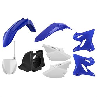 kit plastiche polisport restyling yamaha yz 125 2002 2014 blu yam98bianco yzf style