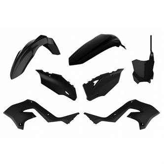kit plastiche polisport restyling kawasaki kx 125 2003 2008 nero