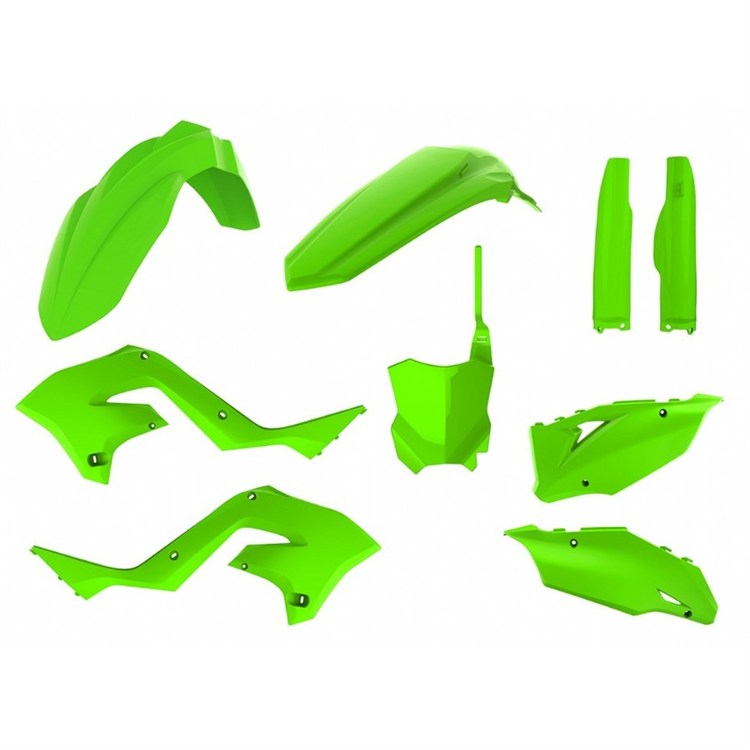 Kit Plastiche Polisport Restyling Kawasaki KX 250 (2003-2008) Verde lime