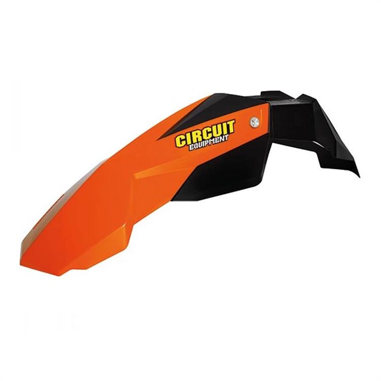 Parafango anteriore Circuit Nero-arancio