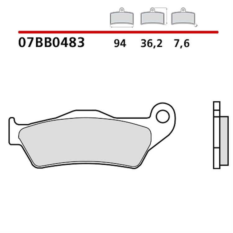 Pastiglie Brembo Husqvarna 125 SMS (1999-2013) anteriori genuine