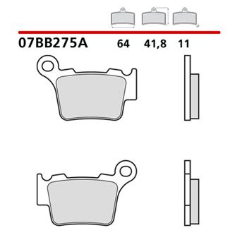 pastiglie brembo ktm 250 exc f 04 23 posteriori genuine