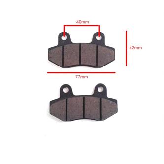 pasticche freno tipo e per pinza doppio pistoncino