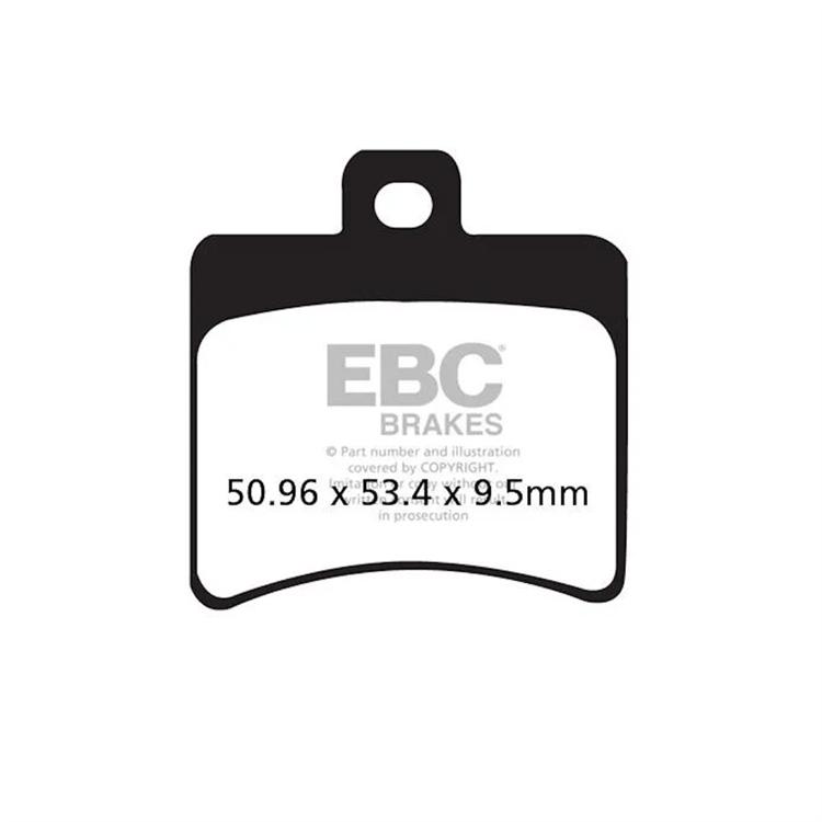 Pastiglie freno SFAC298 EBC Carbonio