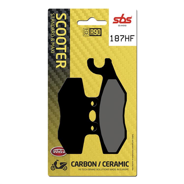 Pastiglie SBS Piaggio MP3 300 LT I.E. ABS Sport (2015-2018) posteriori carbonio ceramiche