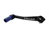 Pedalina cambio pit bike CNC Nero Blu Evomotor in Leve Pedane e Pedali