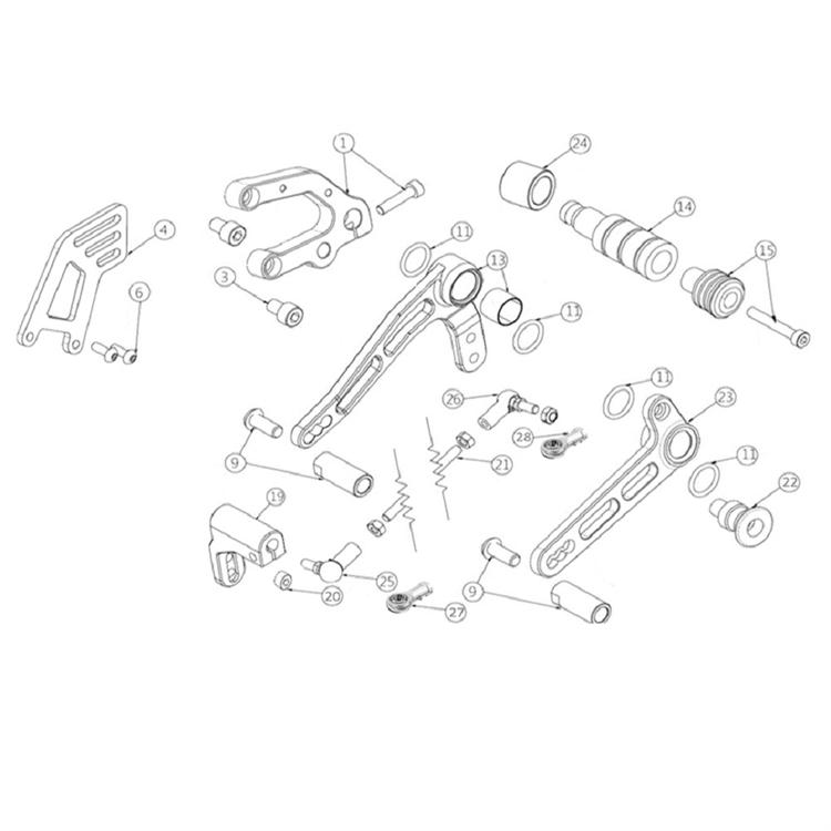 Perno leva cambio Quickshift originale Ohvale GP0 EVO 110 4 Marce (2022-2024) 