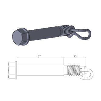 perno pinza freno husqvarna 65 tc 17 21 posteriore moto master