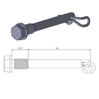 perno pinza freno husqvarna 85 tc 14 20 posteriore moto master