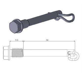 perno pinza freno ktm 85 sx 11 20 posteriore moto master