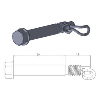 perno pinza freno ktm 85 sx 12 20 anteriore moto master