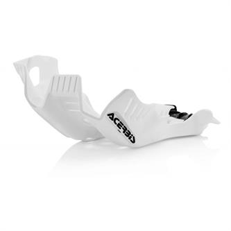 piastra paramotore acerbis gasgas 250 mc 22 23 bianca nera