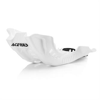 piastra paramotore acerbis gasgas 250 mc f 21 23 bianca nera