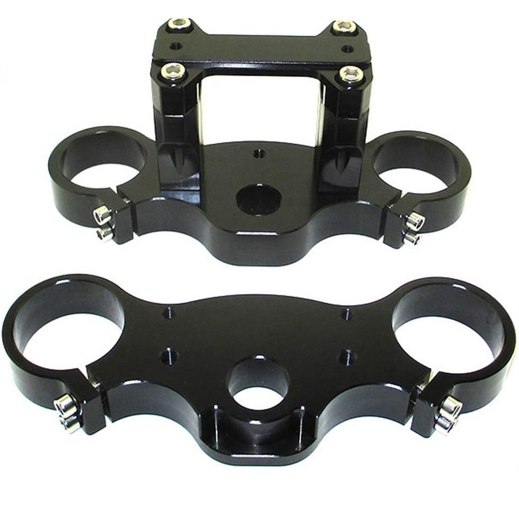 Piastre Sterzo pit bike 45/48 Interasse 165 CNC Nero