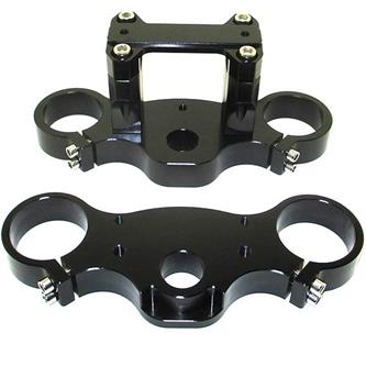 piastre sterzo pitbike 4548 interasse 165 cnc nere