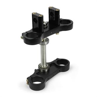 piastre sterzo tipo 45 48 interasse 160 standard nero riser 22 mm