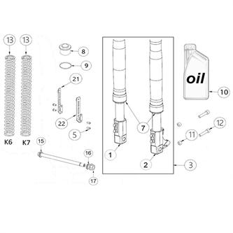 piedino forcella sinistro originale ohvale gp0 evo 22 25 jjuan