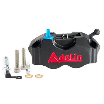 pinza freno radiale 4 pistoncini adeline nera