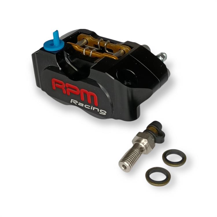 Pinza freno radiale 4 pistoncini RPM Nero