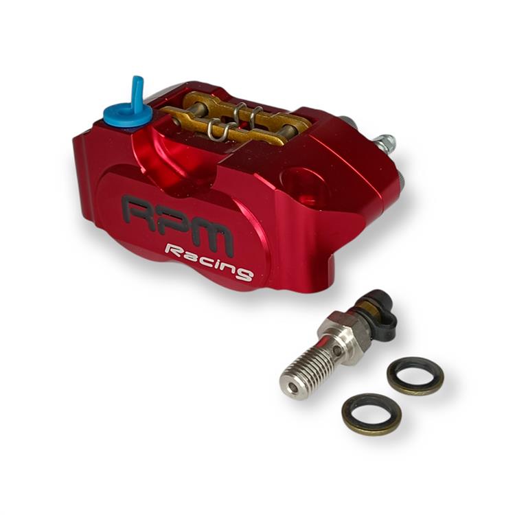 Pinza freno radiale 4 pistoncini RPM Rosso