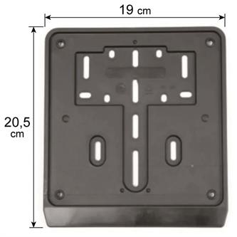 porta targa per moto e scooter 177x177 mm