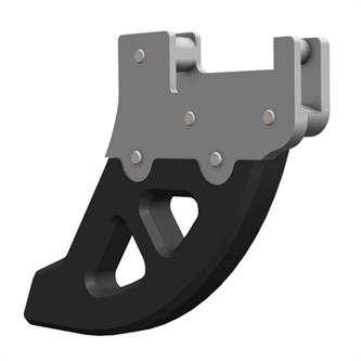 protezione disco posteriore dtc gasgas 250 mc 2024 2025 nero