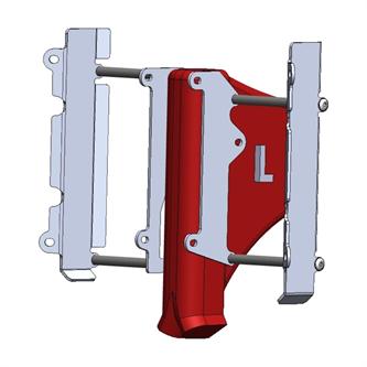 protezioni radiatore fantic 125 xx 2022 2025 alluminio