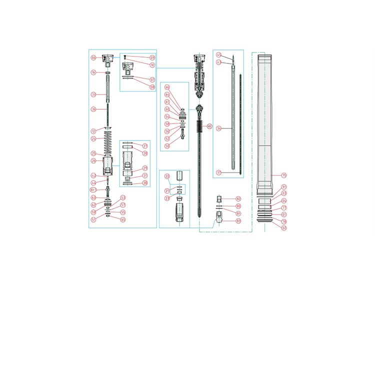 Ricambi forcella Sherco 125 SE-R (2019-2025) - Seeger paraolio [78]*