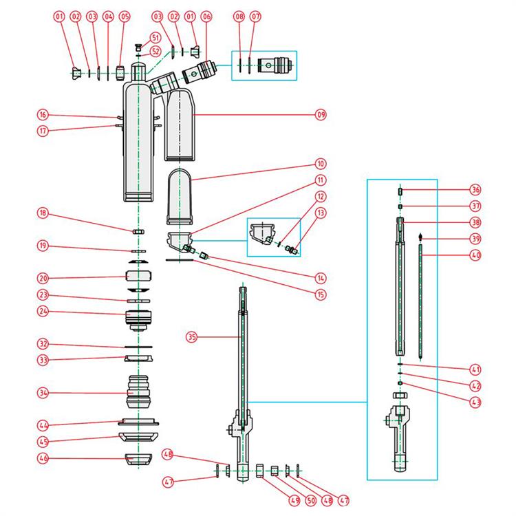 Ricambi mono KYB Yamaha YZ 250 F (2019-2025) - Seeger serbatoio [15]