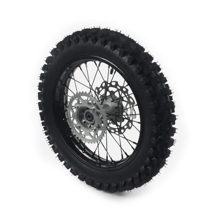 Ruota posteriore pit bike 90/100-16 cuscinetti 15mm completa