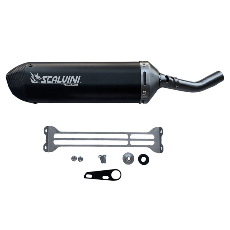 Scalvini Honda CR 125 (2000-2007) - Silenziatore Nero-Carb