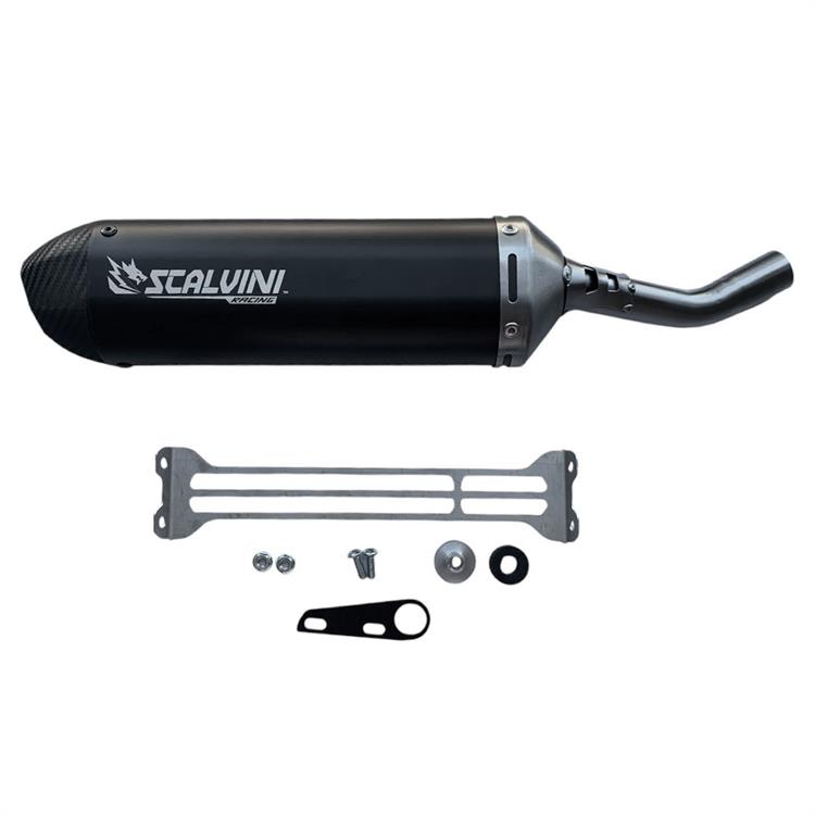 Scalvini Honda CR 125 (2000-2007) - Silenziatore Nero-Carb