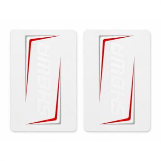 set adesivi forcella showa bianco sfondo trasparente 22x145