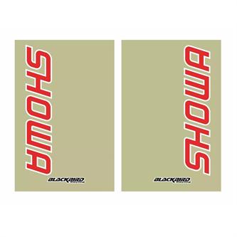 set adesivi forcella showa rossi