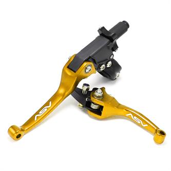 set leve freno e frizione pitbike asv oro