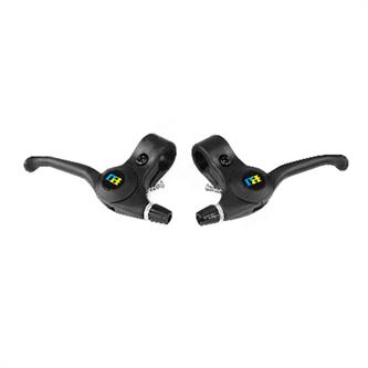 set leve freno minimoto nere a cavo