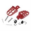 Set Pedane Pit bike tipo A Alluminio Rosse in Leve Pedane e Pedali